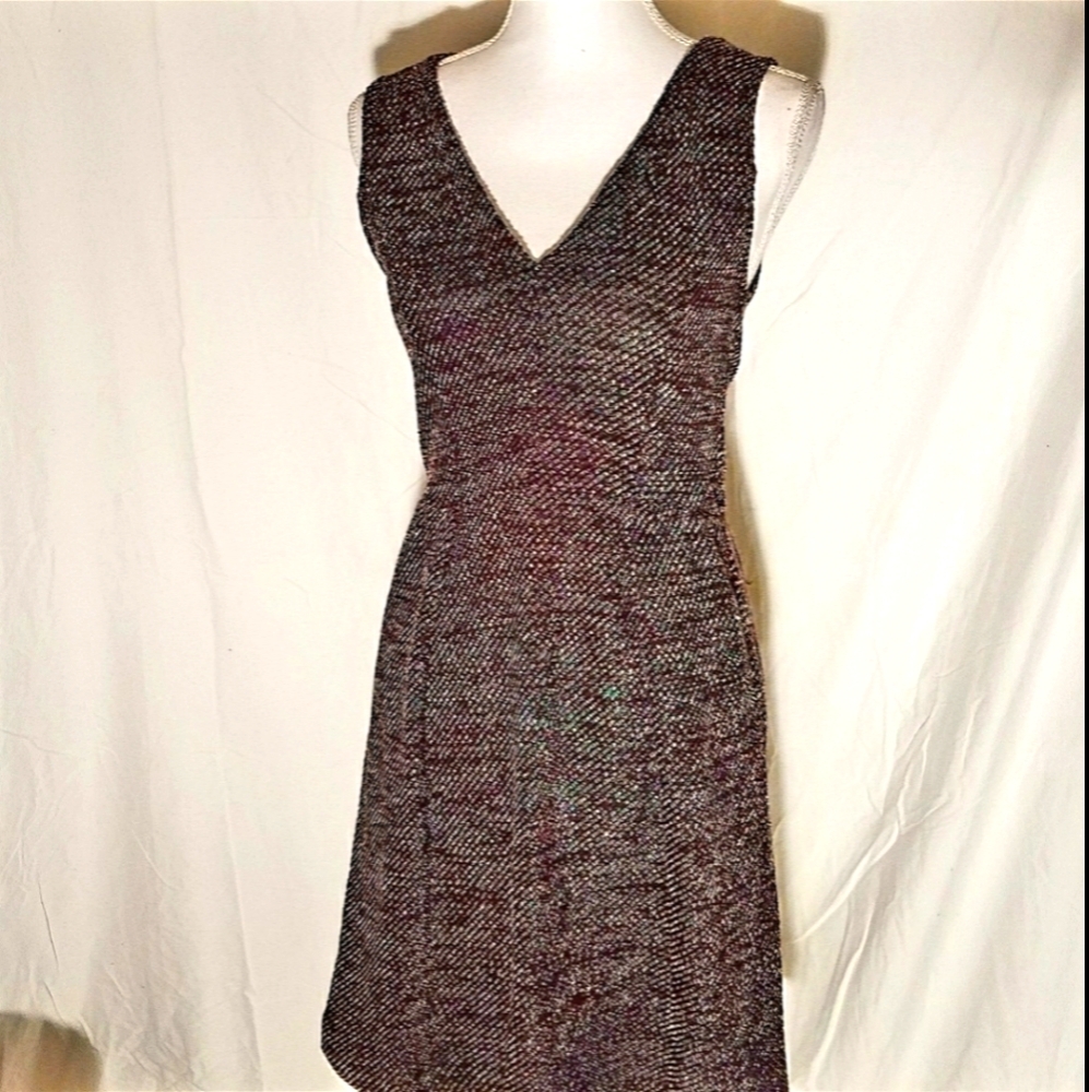 Madewell Purple Tweed Dress M